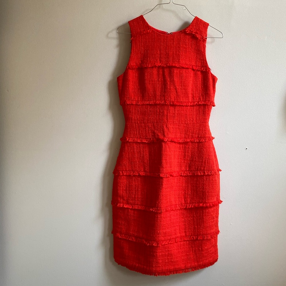 J Crew Fringe Shift Dress. NWT